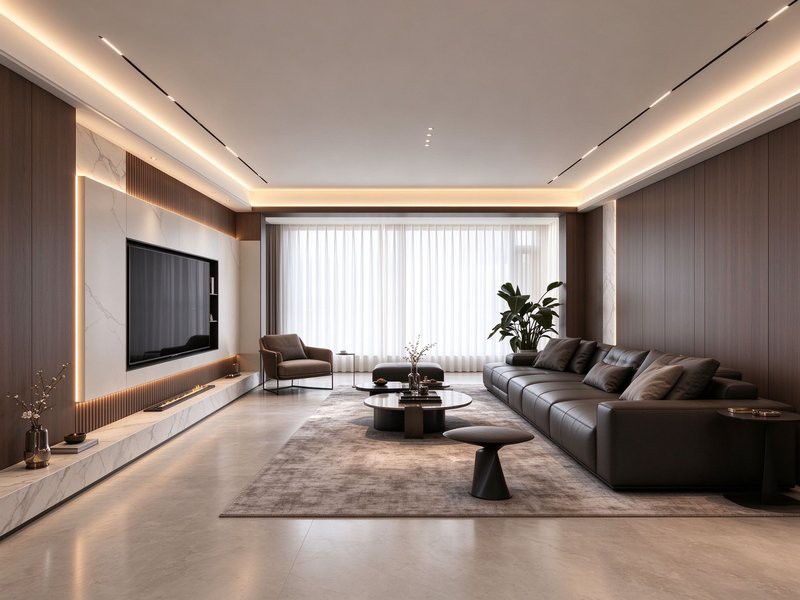 阜新全包大户型装修|200㎡理想家完工实景|1400元/㎡起|新概念装修